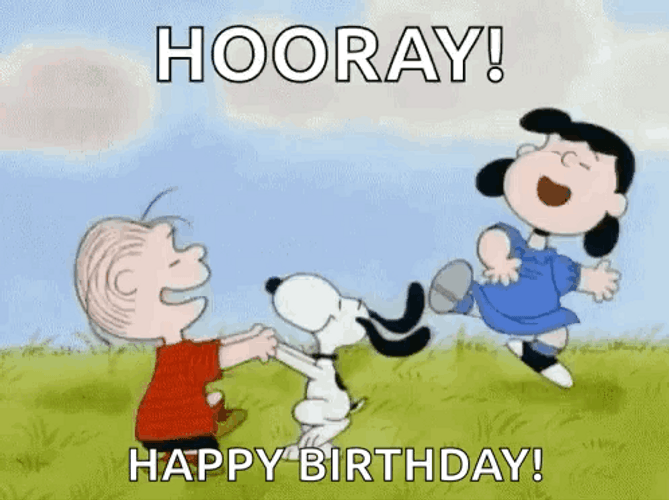 Peanuts Snoopy Charlie Hooray Dancing GIF