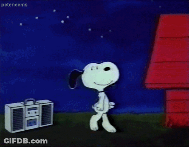 Peanuts Snoopy Dancing Gracefully GIF