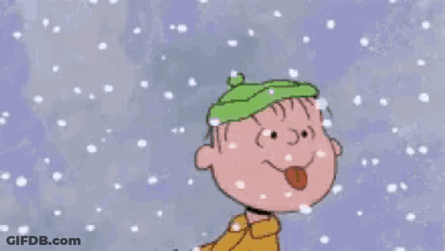 Peanuts Snowflakes GIF