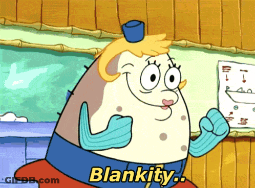 Pearl From Spongebob Squarepants Says Blankity In A Cartoon GIF
