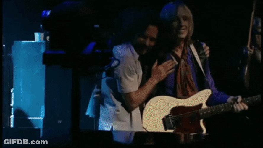 Pearl Jam Eddie Vedder With Tom Petty GIF