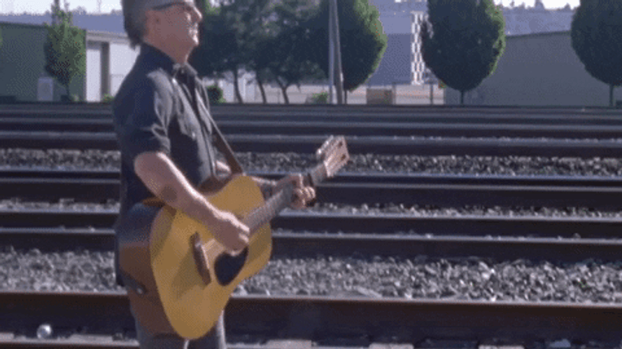 Pearl Jam Mike McCready Train Tracks Session GIF