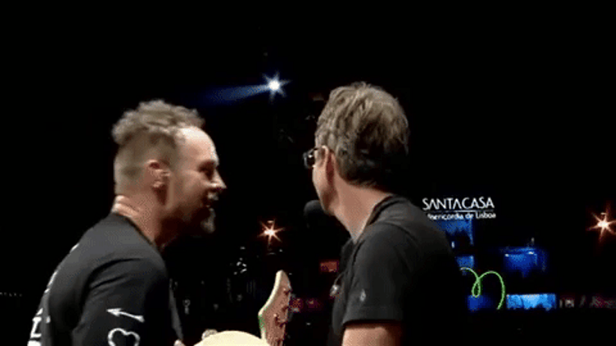 Pearl Jam Stone Gossard Edddie Vedder Jamming GIF