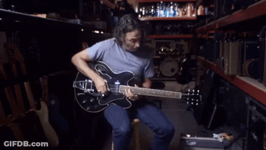 Pearl Jam Stone Gossard Playing Solo GIF