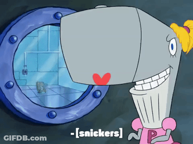 Pearl Krabs From SpongeBob SquarePants Snickering GIF