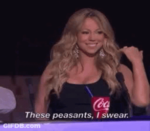 Peasants Mariah Carey GIF