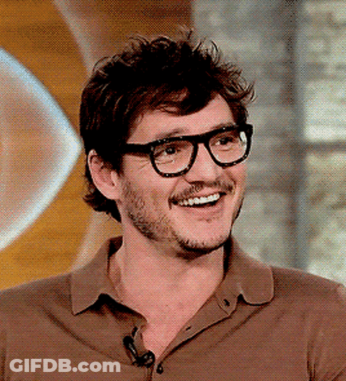 Pedro Pascal Cute Glasses Happy Smiling GIF