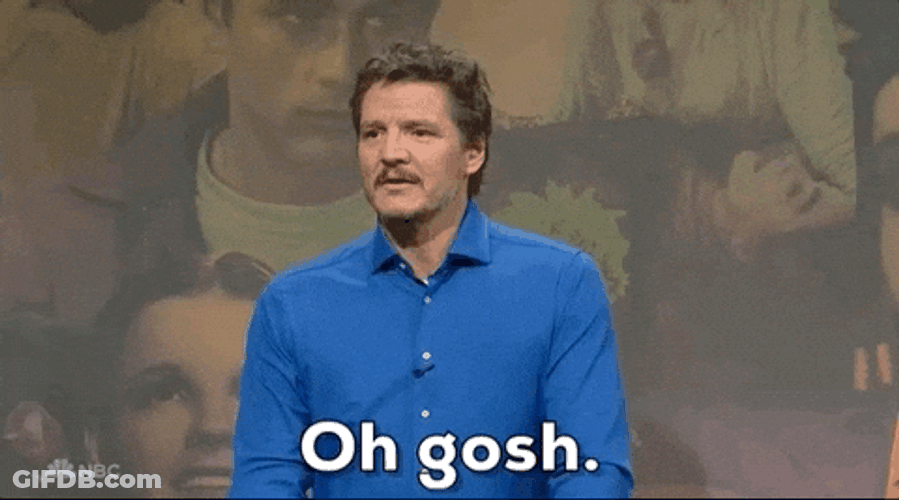 Pedro Pascal Eating Sandwich Gulping GIF