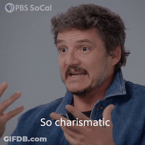 Pedro Pascal Eating Sandwich So Charismatic GIF