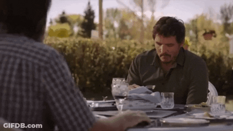 Pedro Pascal Eating Sandwich With A Friend GIF