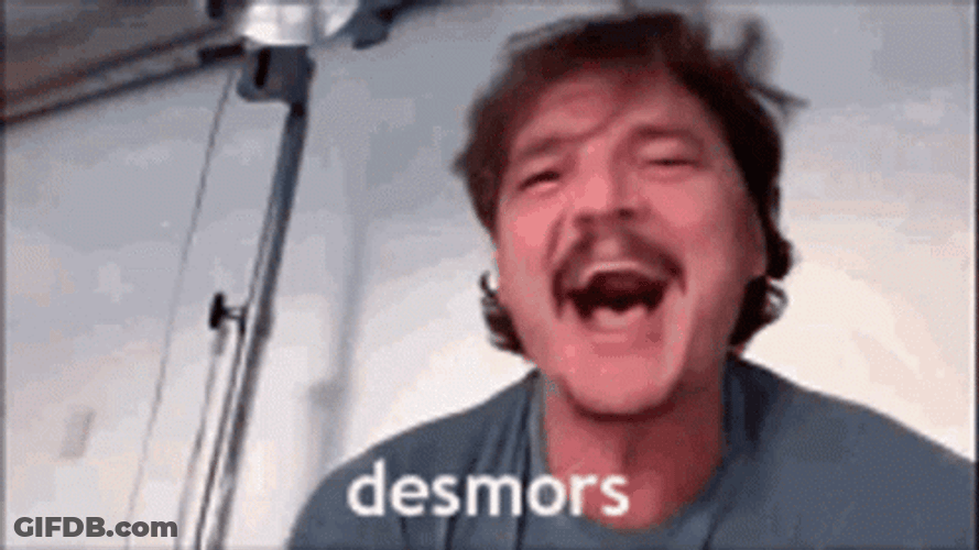 Pedro Pascal Laughing Then Crying GIF