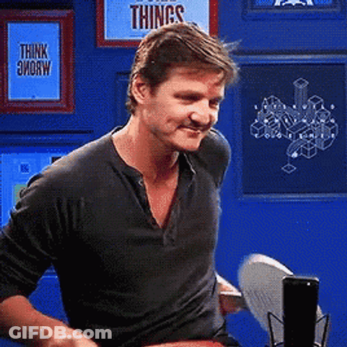 Pedro Pascal Love Heart Smiling GIF