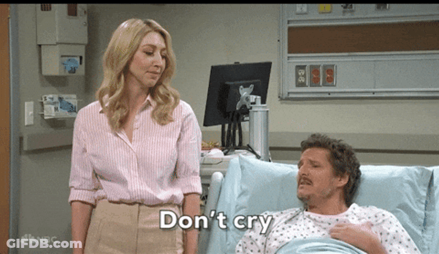 Pedro Pascal Nicolas Cage Don't Cry Pretty Lady GIF