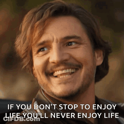 Pedro Pascal Nicolas Cage Enjoy Life GIF