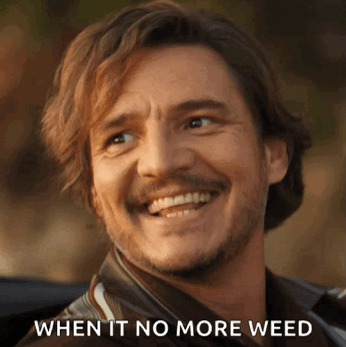 Pedro Pascal Nicolas Cage No More Weed GIF
