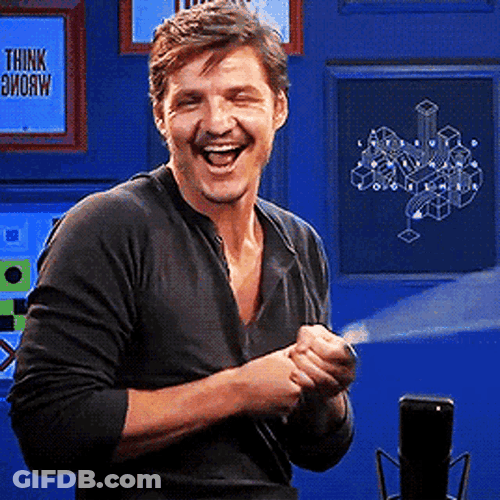 Pedro Pascal Silly Hit Self I'm Dead GIF