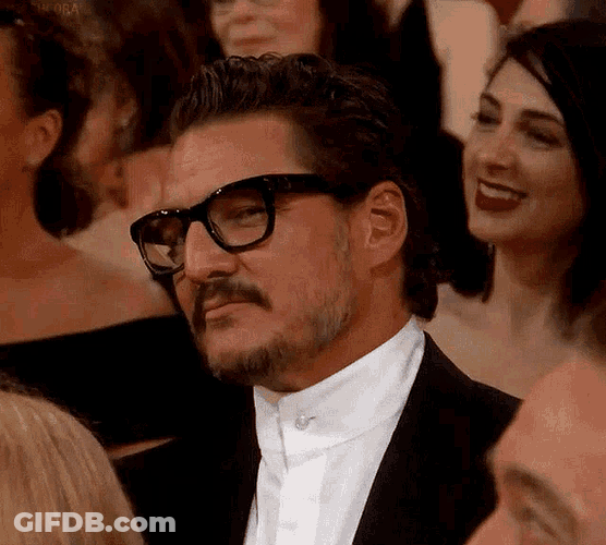 Pedro Pascal Watching You GIF