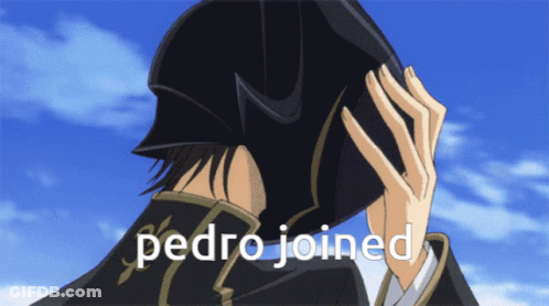 Pedro Text Joined Person GIF