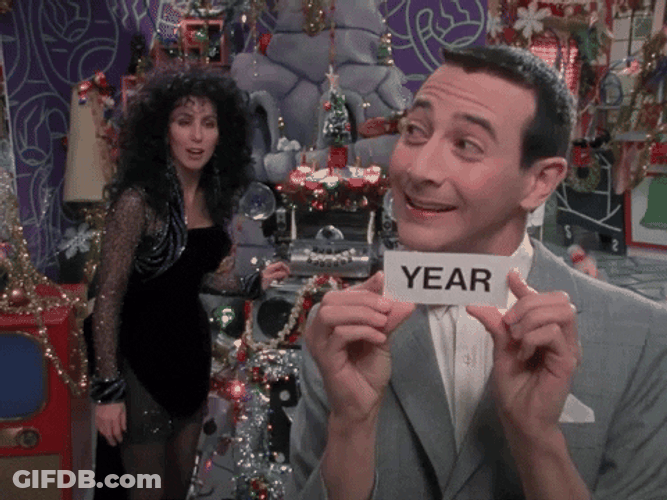 Pee Wee Herman And Cher That's Right GIF