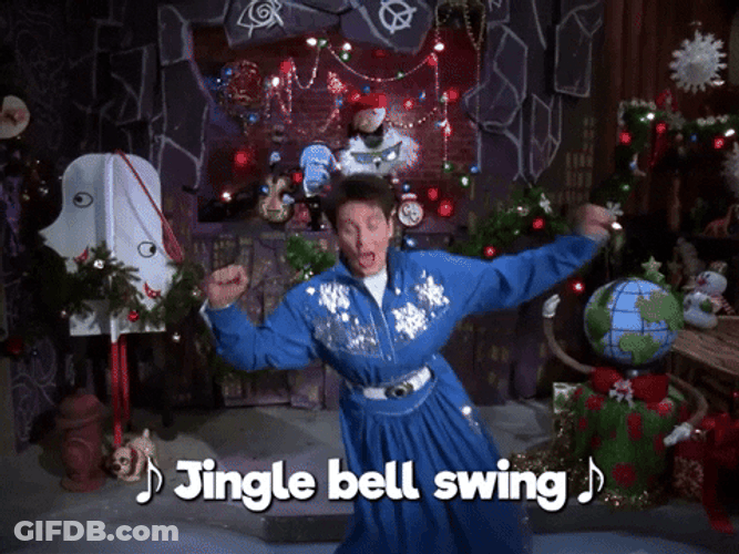 Pee Wee Herman Dance Jingle Bell Swing GIF