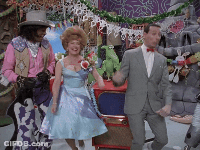 Pee Wee Herman Dance Night Out GIF