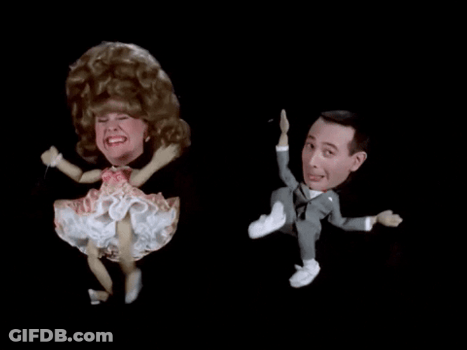 Pee Wee Herman Dance Puppet Funny GIF