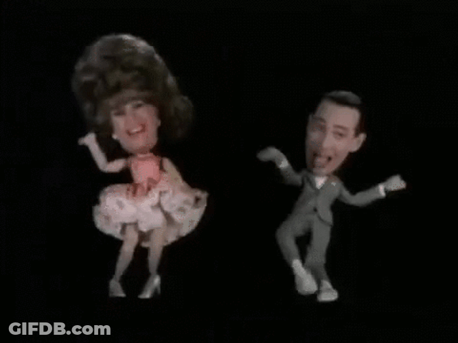 Pee Wee Herman Dance Puppet GIF