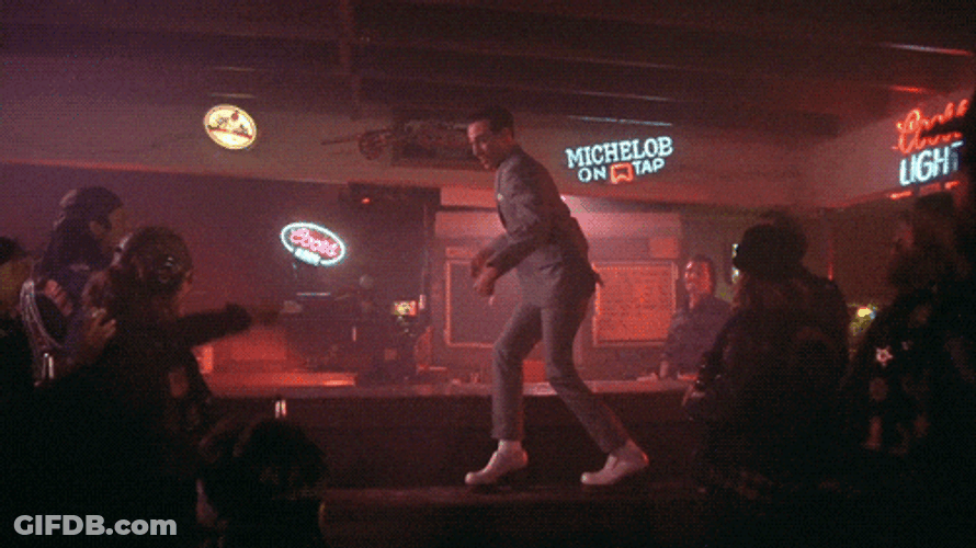 Pee Wee Herman Dance Tequila On Make GIF