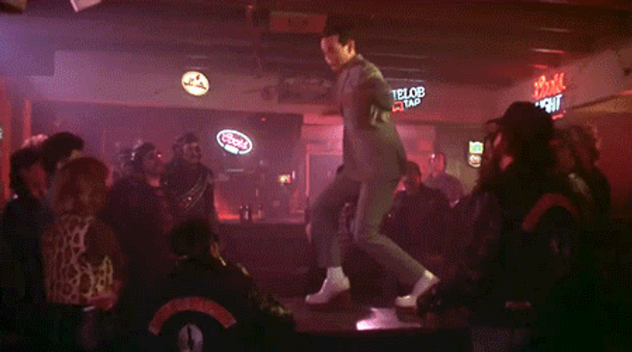 Pee Wee Herman Dance Walk Tequila GIF