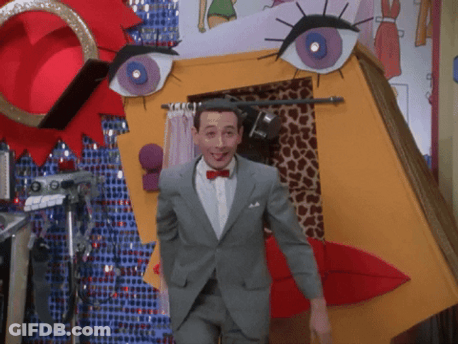Pee Wee Herman Magic Screen GIF