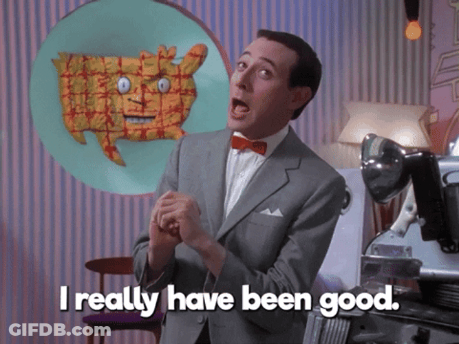 Pee Wee Herman Pleading GIF