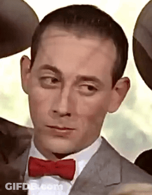 Pee Wee Herman Rolling Eyes GIF