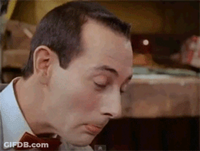 Pee Wee Herman Wow Face GIF