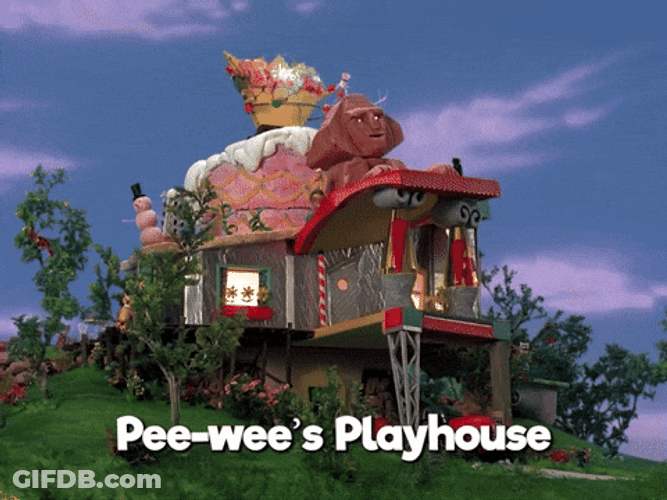 Pee Wee Play House Exploding GIF