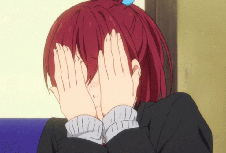 Peek A Boo Anime Girl GIF