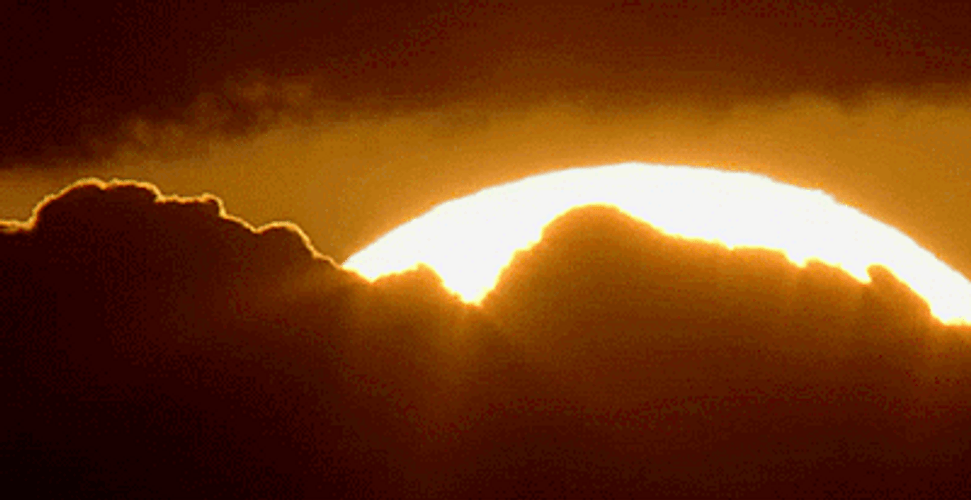 Peeking Summer Sun Rising GIF