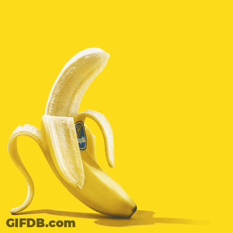 Peeled Banana With I M All About That Taste GIF