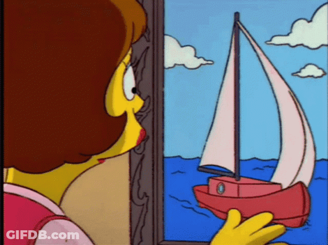 Peeping Tom Maude Flanders The Simpsons GIF