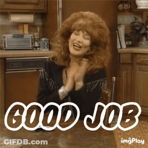 Peggy Bundy Clapping Good Job Meme GIF