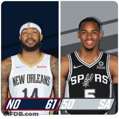 Pelicans And Spurs Basketball Players GIF