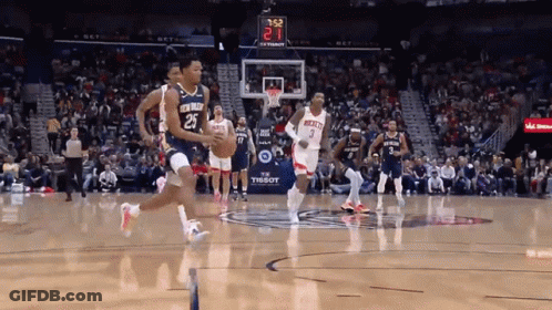 Pelicans Vs Raptors Basketball Game GIF