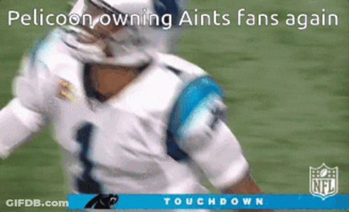 Pelicoon Owning Aints Fans Again Football Player GIF