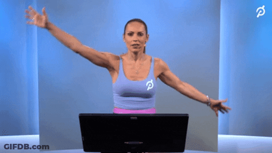 Peloton Instructor Cycling Hands Sideward GIF