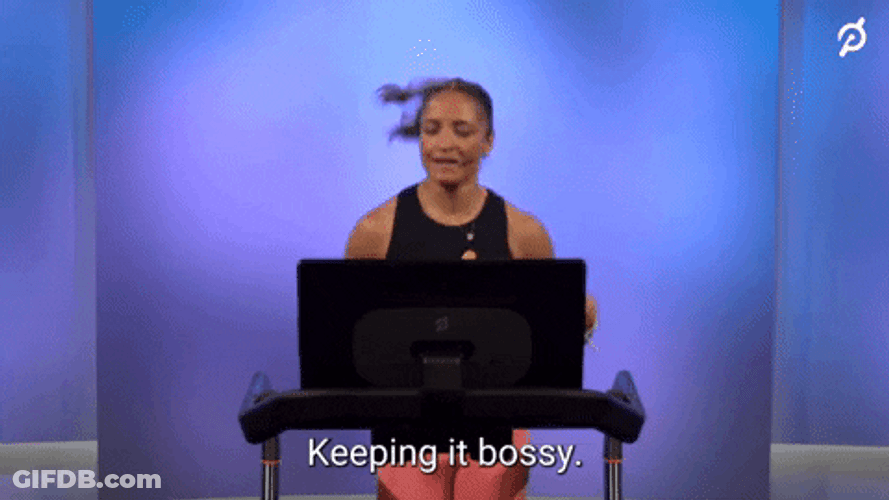 Peloton Instructor Treadmill Running Keep It Bossy GIF