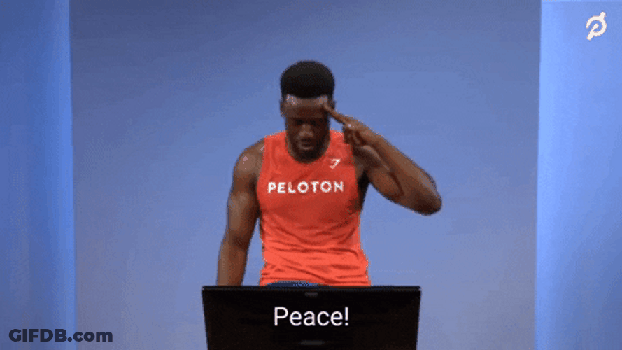 Peloton Instructor Workout Peace GIF
