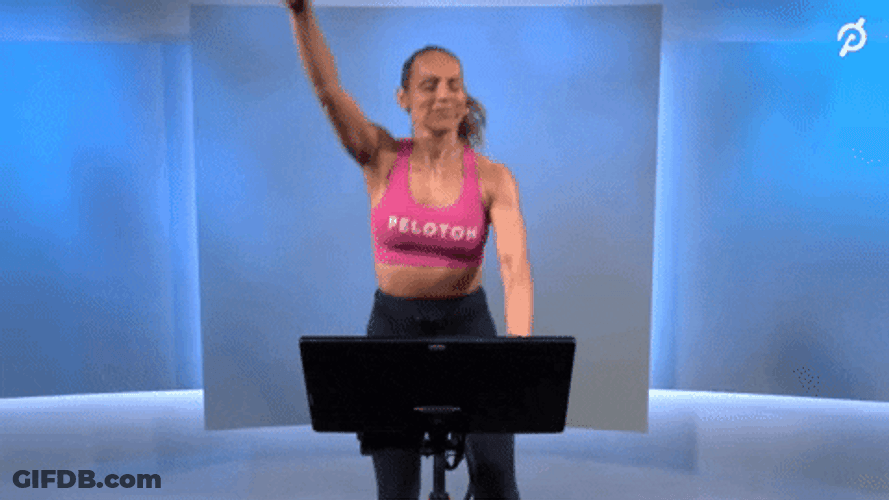 Peloton Workout Cycling Yes GIF