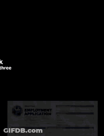 Pen On Employment Application Form GIF