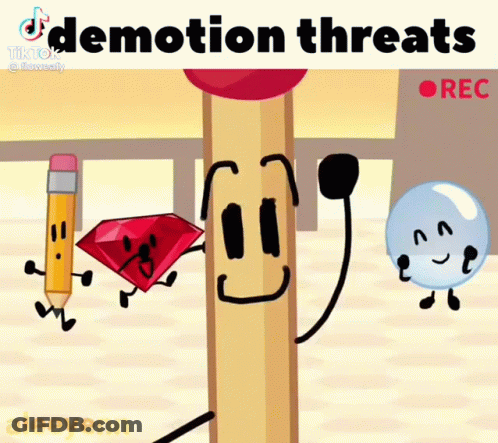Pencil Diamond Ball Saying Demation Threats GIF