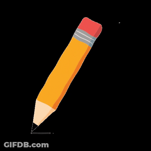 Pencil Making Copy Notes GIF