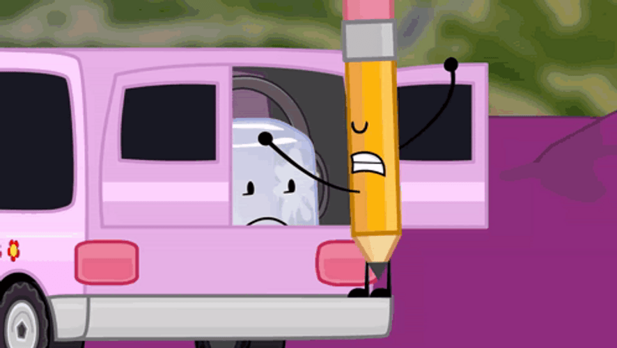 Pencil Saying Goodbye To A Friend GIF